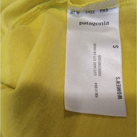 PATAGONIA Lightweight Yellow Gathered Tank size S - Picture 5 of 5
